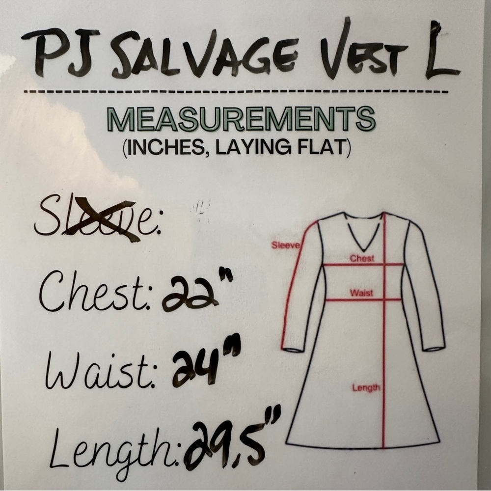 PJ Salvage Santa Fe Sherpa Vest L - Picture 11 of 12